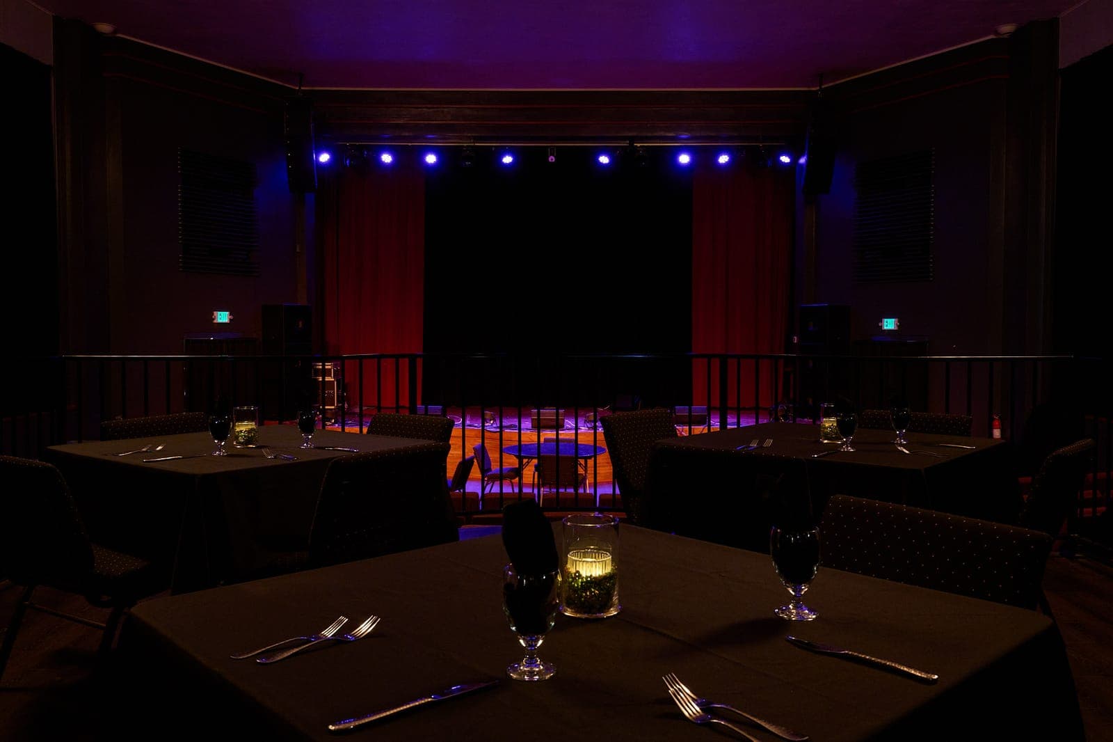 The stage at The Chehalis Theater set for an event